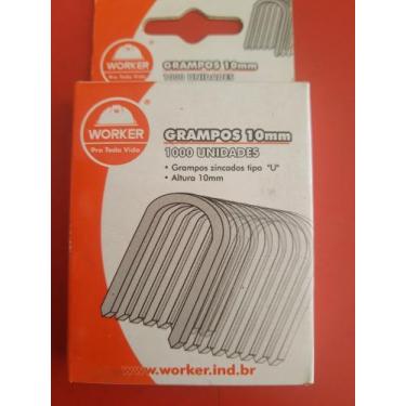 Imagem de Grampos Zincados tipo U - Worker, U 10mm