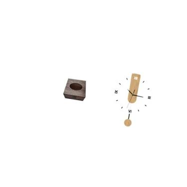 Imagem de Fenteer Porta-lenços de Madeira, Organizador de Lenços Faciais, Dispensador de Toalhas de Mão, Bandeja para Guardar Guardanapos, Capa para Caixa de Lenços com