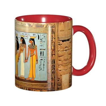 Imagem de Zeraoke Mulheres no Egito Antigo Imprimir Canecas de Café Criativas, Personalizadas, Presente para Família, Tamanho 325 ml, Unissex