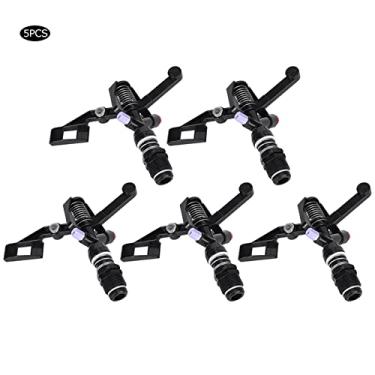 Imagem de Zerodis Aspersor Giratório de Alta Pressão, Ferramenta de Rega de Gramado Em Liga de Zinco, Diâmetro de Pulverização Ajustável de 10 a 20 M, Ideal para Irrigação de Jardim e Agricultura, Suprimentos