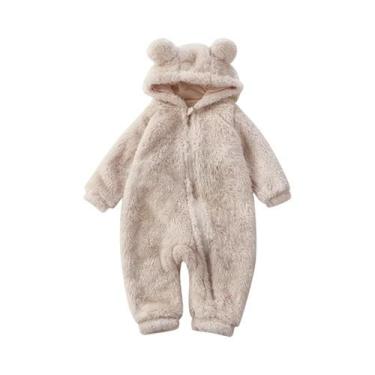 Imagem de Macacão De Inverno Para Bebê Com Estampa De Urso Em Cartoon, Pijamas P