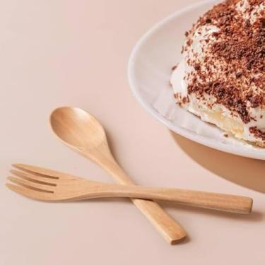 Imagem de Conjunto de utensílios, kit de garfo e colher, itens essenciais de jantar para uso individual, conjunto de talheres amarelos, utensílios de mesa práticos, 18 cm