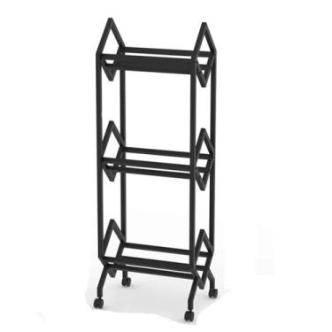 Imagem de Suporte para armazenamento de CDs Rack de exibição registro cd revista colocação rack metal desktop criativo estante armazenamento(Grande)