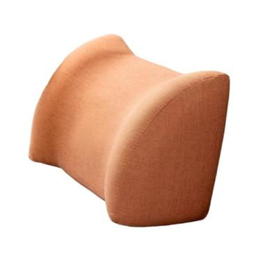 Imagem de KiBcsLic Almofada de apoio lombar, almofada de espuma para apoio costas, de leitura para cadeira de computador, sofá, cadeira de escritório, poltrona, Laranja