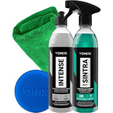 Imagem de Kit Revitalizador Renovador de Plasticos Internos Intense + Limpador Multiação Sintra Fast 500ml Spray Vonixx