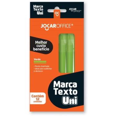 Imagem de Caneta Marca Texto Jocar UNI Verde Caixa com 12 Unidades - Leonora
