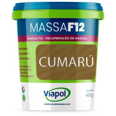 Imagem de Massa Calafetar Correção Madeira Viapol F12 400G Cumaru