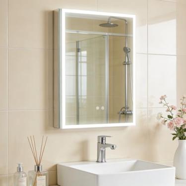 Imagem de WallBeyond Armário de remédios para banheiro com espelho