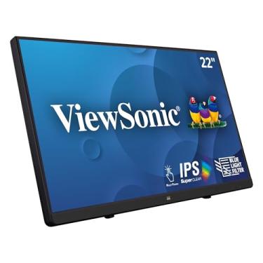 Imagem de Monitor IPS ViewSonic TD2230 22 polegadas 1080p 10 pontos com tela multitoque com HDMI e DisplayPort, 55,44 cm (22 polegadas), 22-Inch