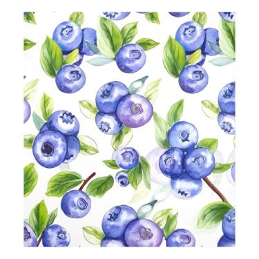 Imagem de Decoração de utensílios de cozinha branco mirtilo, para arruelas de metal, decalque magnético para painel de geladeira 58 cm L x 66 cm A