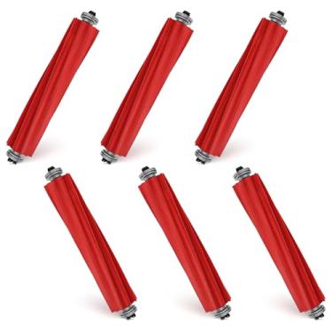Imagem de Pacote com 6 escovas principais de substituição para Roborock S7, S7MaxV, S7MaxV Plus, S7MaxV Ultra, S7 Max Ultra, Q Revo, Qrevo MaxV, Qrevo S, Qrevo Pro, Q7, Q7 Max, Q7 Max+, QV35A Robot Vacuum