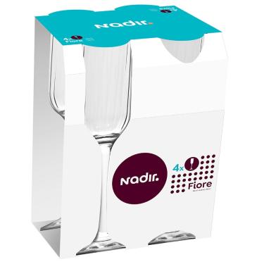 Imagem de Conjunto com 4 Taças de Champagne 195ml Fiore - Nadir