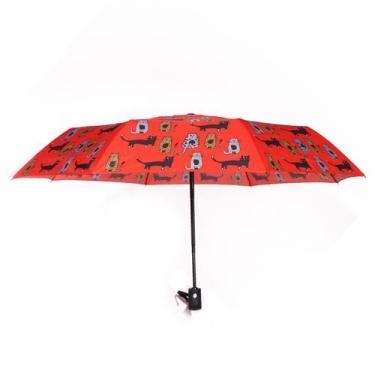 Imagem de Guarda-Chuva Automático Cats Biggdesign, Vermelho
