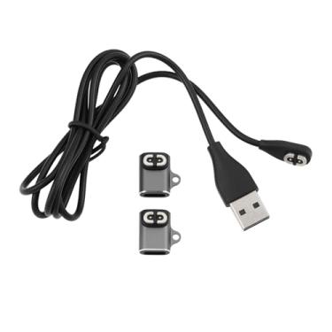 Imagem de YINETTECH Cabo de carregamento magnético para fone de ouvido com 2 adaptadores USB-C compatíveis com Shokz Openrun compatível com Openrun Pro