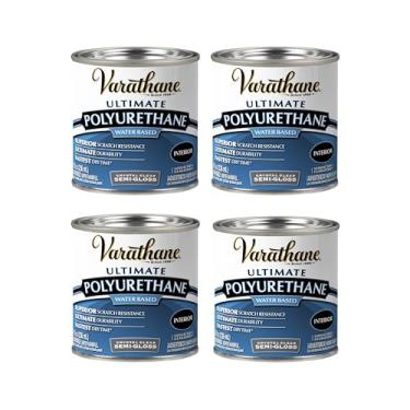 Imagem de Rust-Oleum Varathane 200161H-4PK poliuretano à base de água, acabamento semibrilhante, pacote com 4, transparente