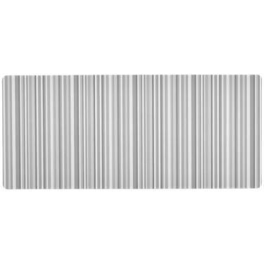 Imagem de Mouse pad cinza listrado minimalista para jogos antiderrapante, mouse pad gamer, mousepad grande, 90 x 39,9 cm