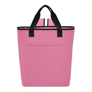 Imagem de Mochila térmica de praia, violeta pálida, rosa, à prova d'água, 36 latas, com isolamento térmico macio para viagens