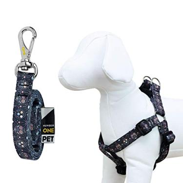 Imagem de Peitoral e Guia Para Cachorro Number One Skulls