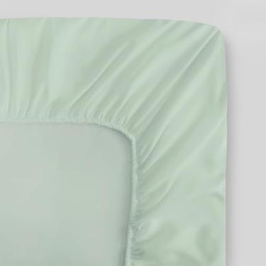 Imagem de FABDREAMS Lençol de elástico 100% algodão orgânico percal California King Size | Contagem de 300 fios | Certificado GOTS | Algodão de fibra longa | Fresco e Respirável | Cabe em bolso profundo de até