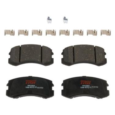 Imagem de TRW Automotive Conjunto de pastilhas de freio a disco TPC0904 para Mitsubishi Lancer: 2002-2007 frontal, preto