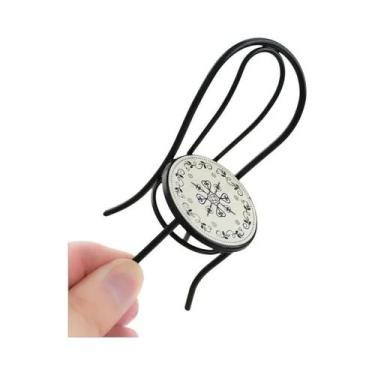 Imagem de Conjunto Miniatura De Mesa E Cadeiras Em Ferro Fundido Escala 1:12 Par