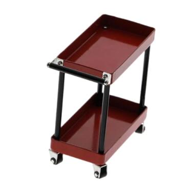 Imagem de Esquirla Carrinho de Ferramentas RC - Expositor Decorativo - Brinquedo de Artesanato Inovador - Acessórios para Veículos de Simulação - Ideal para Cenários de, Vermelho