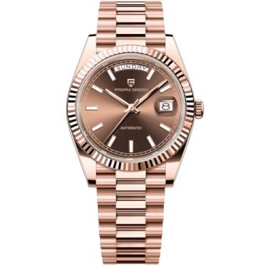 Imagem de LACZ DENTON Pagani Design DD36 Relógio de pulso masculino automático de luxo AR vidro safira mecânico masculino 10bar ST16 Movt, PD1752 - Ouro rosa marrom - XXY