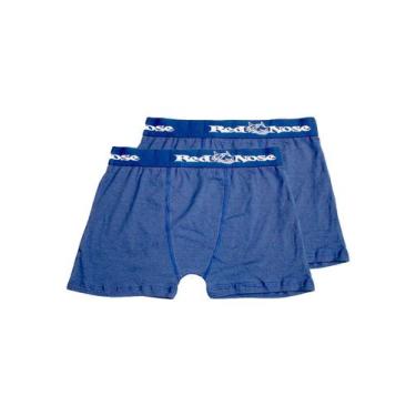 Imagem de Kit com 2 Cuecas Boxer Red Nose 320, Azul, M