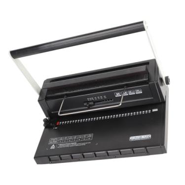 Imagem de Jopwkuin Máquina de Encadernação de Fio de Bobina Espiral Com Alça Humanizada para Documentos de Conferência Escolar de Escritório, Material de Metal, Cabe Em Papel Tamanho A4 A5