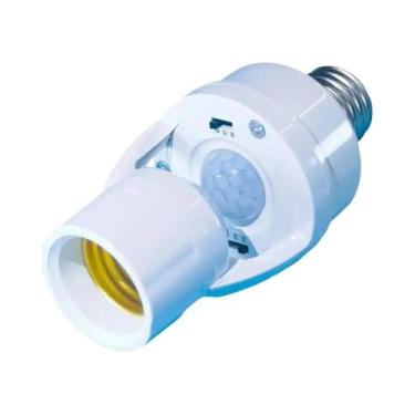 Imagem de Soquete De Lâmpada E27 Com Sensor De Movimento Infravermelho Ajustável