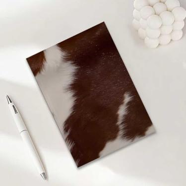 Imagem de Caderno com estampa de vaca, caderno A5 para anotações de escritório, agenda de 21 x 14,7 cm, agenda de viagem, presentes para amantes de vacas-2