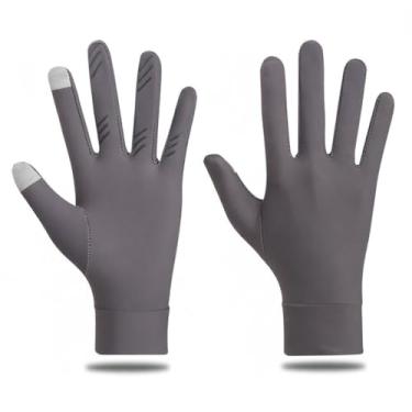 Imagem de Luvas de Proteção no Verão Toque Tela com Seda Gelo Respirável para Homens e Mulheres Adequadas Dirigir Ciclismo Andar a Cavalo Golfe Treino