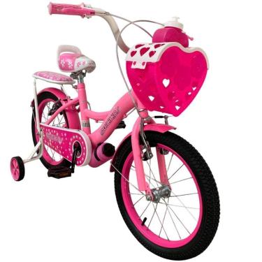 Imagem de Bicicleta Infantil Aro 16 Menina Bicikids Princesa Resistente com Rodinhas Removíveis-Feminino