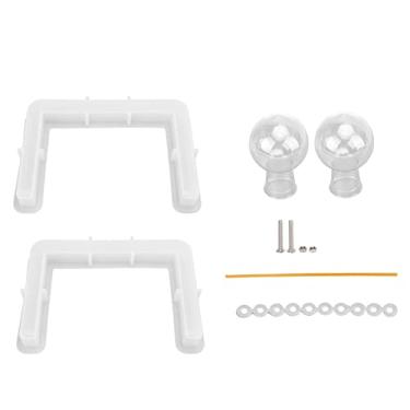 Imagem de Molde de vaso de resina de silicone DIY feito à mão reciclável fácil desmoldagem moldes de suporte de vaso em forma de U com vasos de plástico para projetos de artesanato de