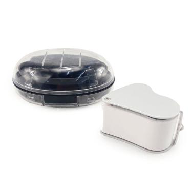 Imagem de Lupa Bolso Lente Dupla Ampliação 30x22mm E 60x12mm