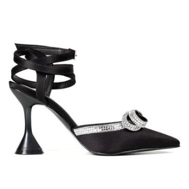 Imagem de Sapato Lia Line Salto Taça Preto-Feminino