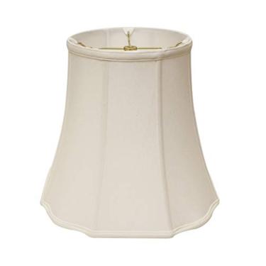 Imagem de pcagfaajmh Abajur oblíquo octógono com encaixe de arruela, sombra de tecido branco, adequado para luminárias de mesa e chão