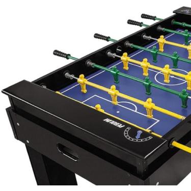 Imagem de Mesa de Pebolim Totó Elite com Varões Embutidos e Bonecos em Alumínio 