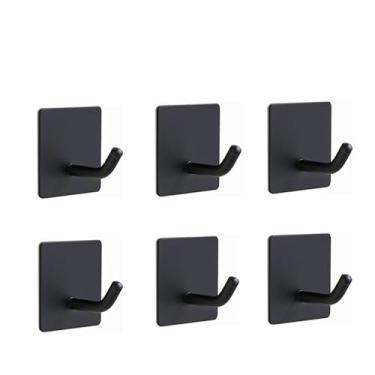 Imagem de Crochet de Aço Inoxidável para Porta com Punção Borda Gancho Adesivo Cozinha Parede Banheiro Roupa Metal Tipo J Ótima Ferramenta Uso Doméstico Fácil Usar Conveniente Nível Alta Durabilidade Perfeito