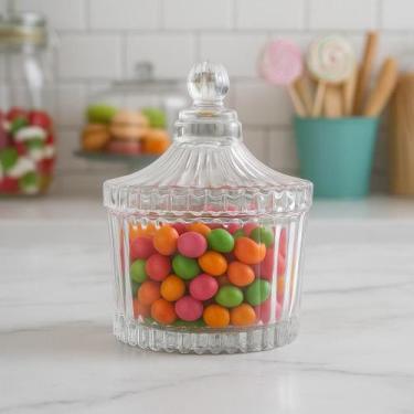 Imagem de BOMBONIERE DE VIDRO 6X9 CM Cor:Transparente - Meraki, Transparente