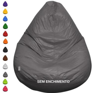 Imagem de Puff Pera Redondo Gigante Vazio Decorativo p/ Sala e Quarto - Mercadão