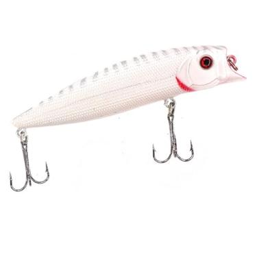 Imagem de Isca Artificial Popper Topwater 9,5cm 12g – Isca Dura com Anzol Triplo e Olhos 3D para Pesca em Água Doce e Salgada(9.5cm 12g,H)