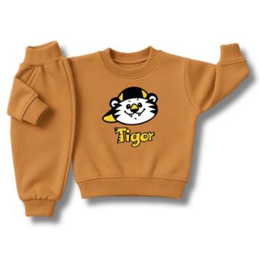 Imagem de Conjunto de Moletom Infantil Menino Bebê Flanelado Grosso Roupa de Fri