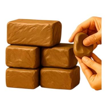 Imagem de Kit com 2kg de Argila Natural para Modelagem – 2x 1kg | Artesanato, Escultura, Escola e Atividades Artísticas | Argila Premium Sem Aditivos