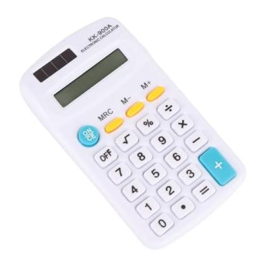 Imagem de Calculadoras portáteis de 8 dígitos com display LCD botão sensível bateria solar energia dual para escritório escola negócios portátil ABS