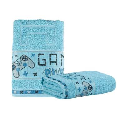 Imagem de Toalha de Banho Infantil 100% Algodão Bordada Estampa Kids - Bia Enxov