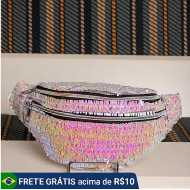 Imagem de Pochete Feminina Carnaval Lantejoulas Brilhos Show Festival Festas - s