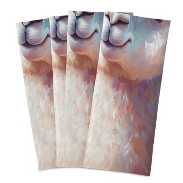 Imagem de xigua Conjunto de 6 panos de prato de cozinha de alpaca brancos fofos, macios e altamente absorventes de secagem rápida para limpeza de pratos e limpeza à mão, 71 x 45 cm