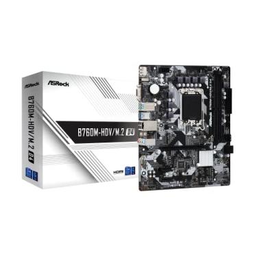 Imagem de Placa Mãe ASRock B760M-HDV/M.2 D4, Chipset B760, Intel LGA 1700, mATX, DDR4 - B760M-HDV/M.2 D4