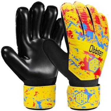 Imagem de Obbsen Luvas de goleiro de futebol para crianças, jovens e adultos, luvas de goleiro de aderência forte com proteção de dedos, homens/mulheres/meninos/meninas